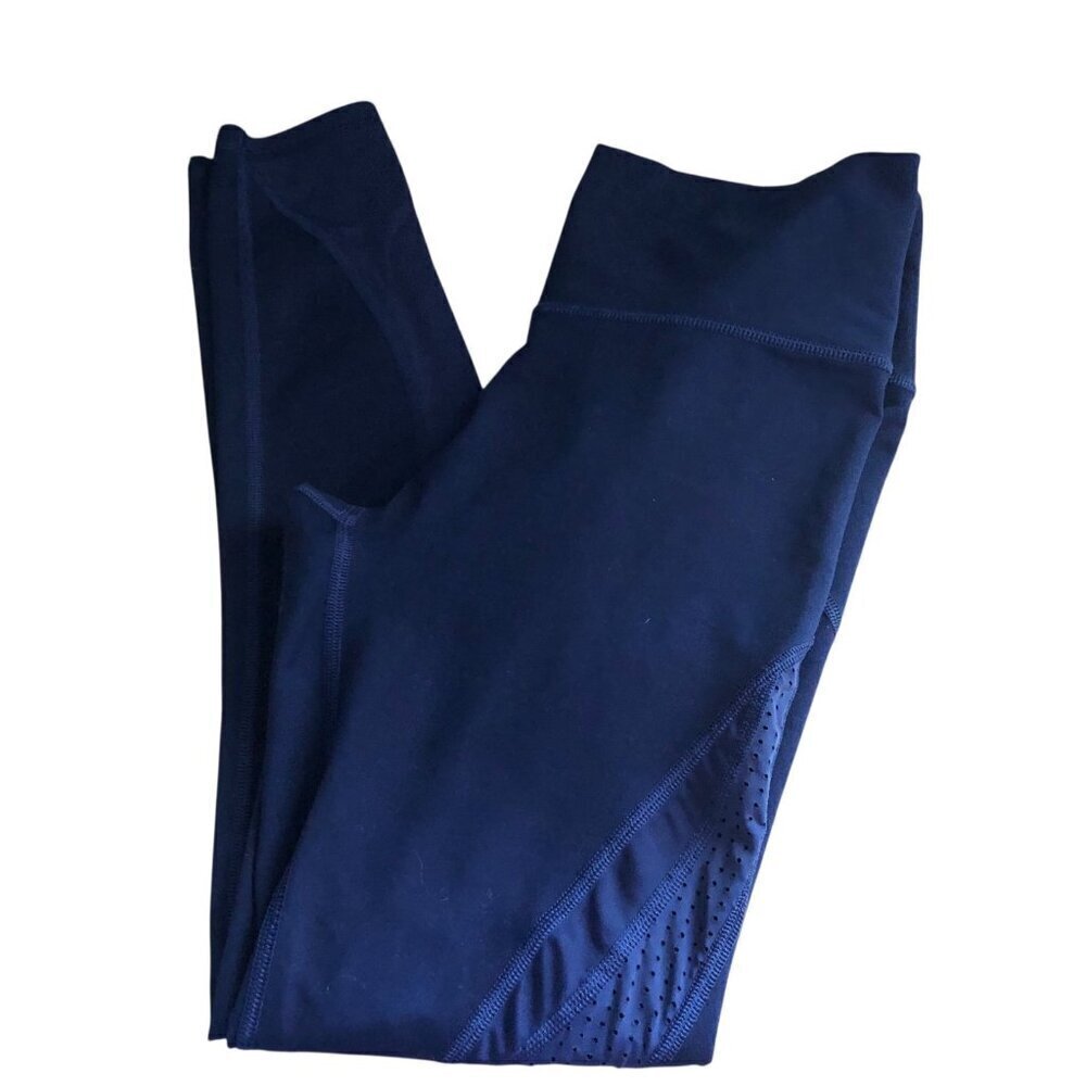 Aerie Offline Real Me 7/8 Hi Rise Leggings Women's size M Blue Vent Mesh NEW